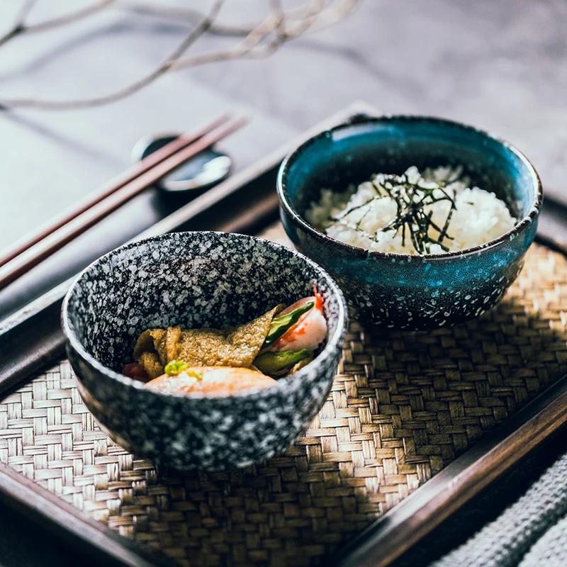 Japanese Ceramic Rice Bowl, High Appearance, Creative