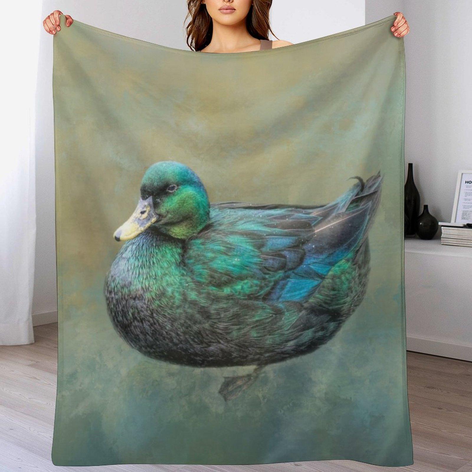 

Cayuga Duck Throw Blanket Soft Comfort Blanket for Reading Watching TV 102x76cm(40x30in)