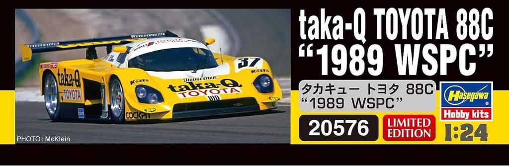 Hasegawa Takakyu Toyota 88C 1989WSPC Plastic Model Kit 20576 1/24