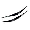 2Pcs Car Front Headlight Eyebrow Eyelid Cover ABS Glossy Black Stickers for BMW X1 F48 2016 2017 2018