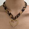 Charm Leopard Choker Bohemia Style Leopard Cloth Strip Necklace Starfish Pendant Necklace  Gift