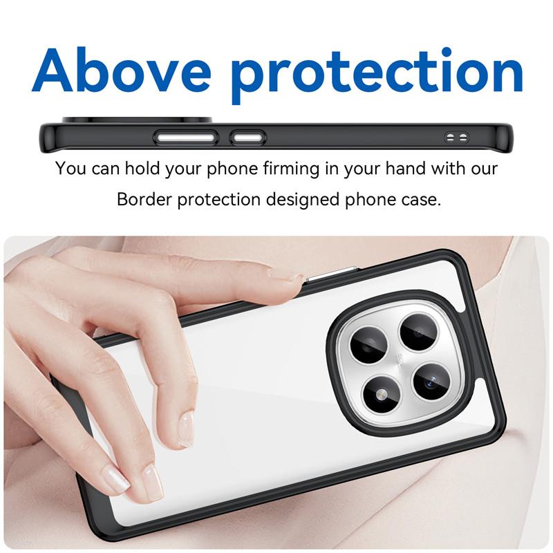 For Xiaomi Redmi Note 15 China Case Xiaomi Redmi Note 15 China Cover Shockproof Clear PC + TPU Silicone Protective Phone Cover