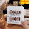 10pcs New Handmade Press On Nails Autumn&Winter Maillard False Nail Removable Wearable False Nail Art Daily Wear for Women&Girls