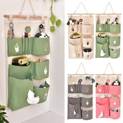 Bellissimo cartone animato gufo casa appesa borsa portaoggetti organizer contenitore auto porta del bagno armadio da parete