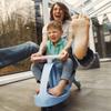 [5] Gravity Tretauto mit leuchtenden Rädern für Kinder LED BLAU ALV-U146N