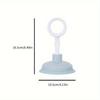 1pc Versatile & Durable 1pc Plunger for Sinks, Toilets, Showers & Bathtubs - Compact Design for Easy Storage