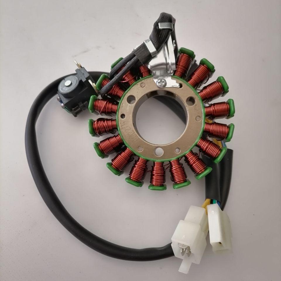 Compatible GN125/GS125 Taizi Zuanbao HJ125K Engine Magneto Stator Assembly