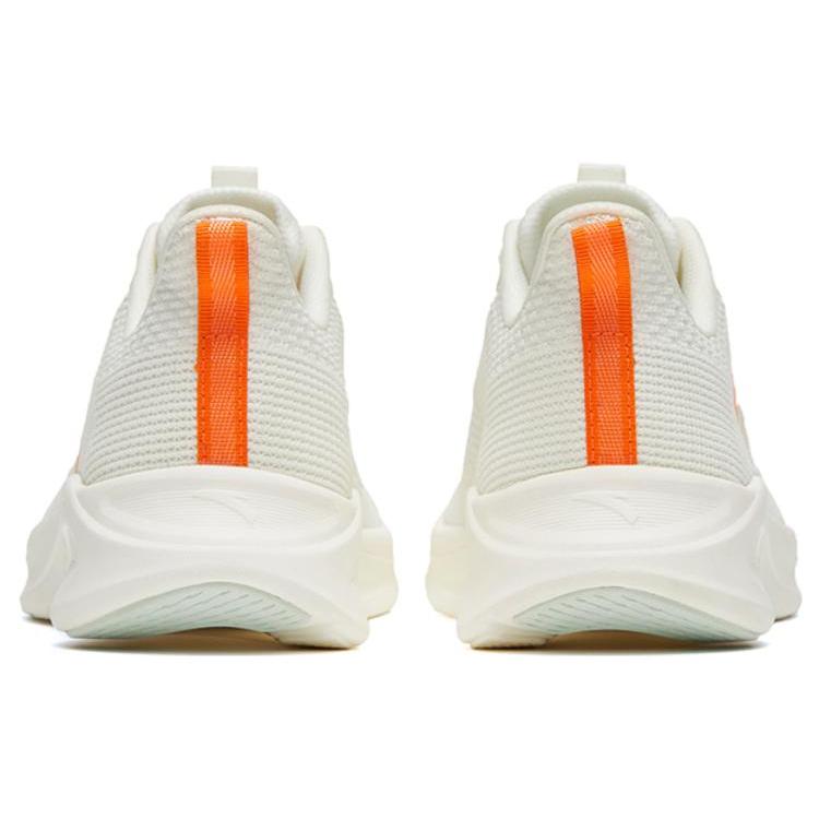 Anta Comfortable Fabric Slip Resistant Abrasion Resistant Low Top Running Shoes Women's White Orange 122325576-1