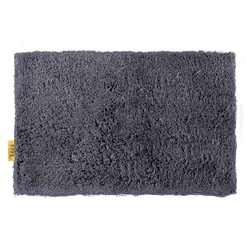 OKA Dry-Good D Nature Bath Mat, Approx. 36cm x 55cm, Dark Gray (Absorbent, Quick-Drying, Washable, Small, Non-Slip, for Baths)