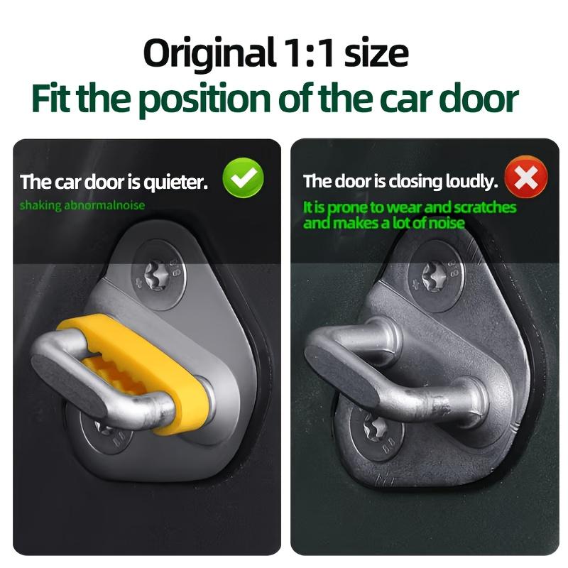 Universal Car Door Lock Silicone Shock Absorber Cover, Anti-Collision Noise Reduction Buffer Protector, 1/2/8 Pcs