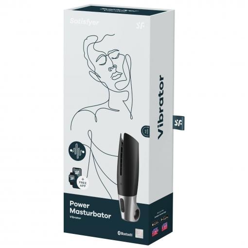 Satisfyer Power Masturbator black Silver