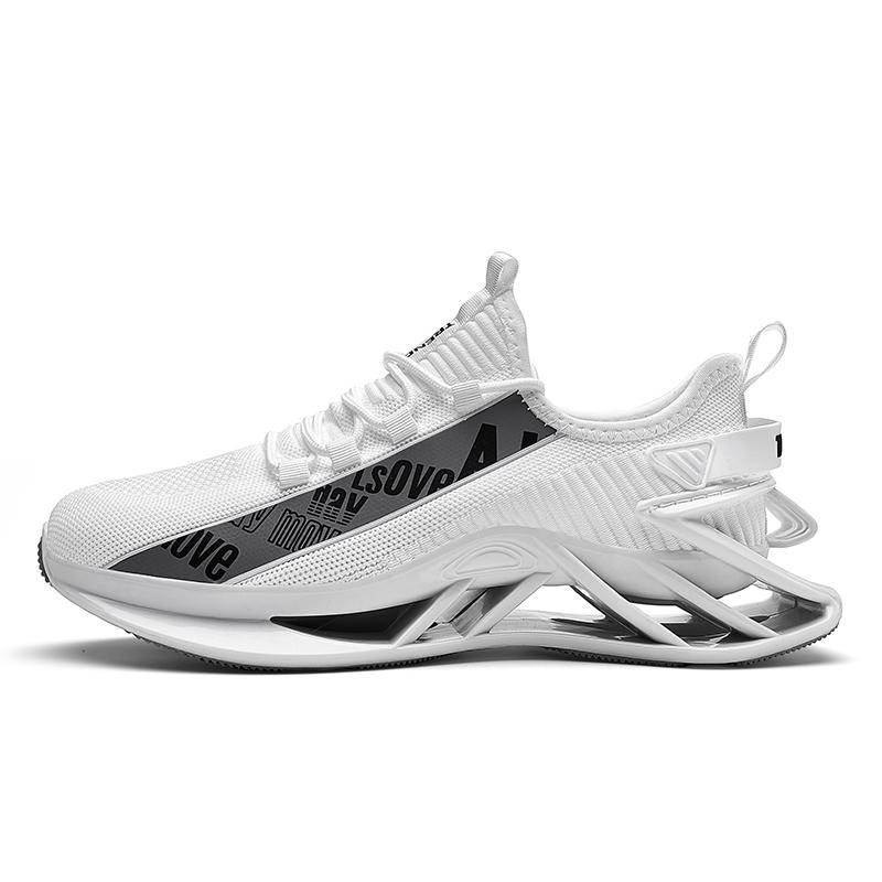 Herrenschuhe Bequeme Freizeit-Sneakers Modische Plateau Atmungsaktive Paar Laufschuhe Schwarz Walking-Sneakers