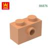 Non-Toxic 131Pcs/Lot 86876 Brick Modified 1X2 With Stud On Side Accessories Compatible With Brick Diy Children'S Toy Assembly Parts