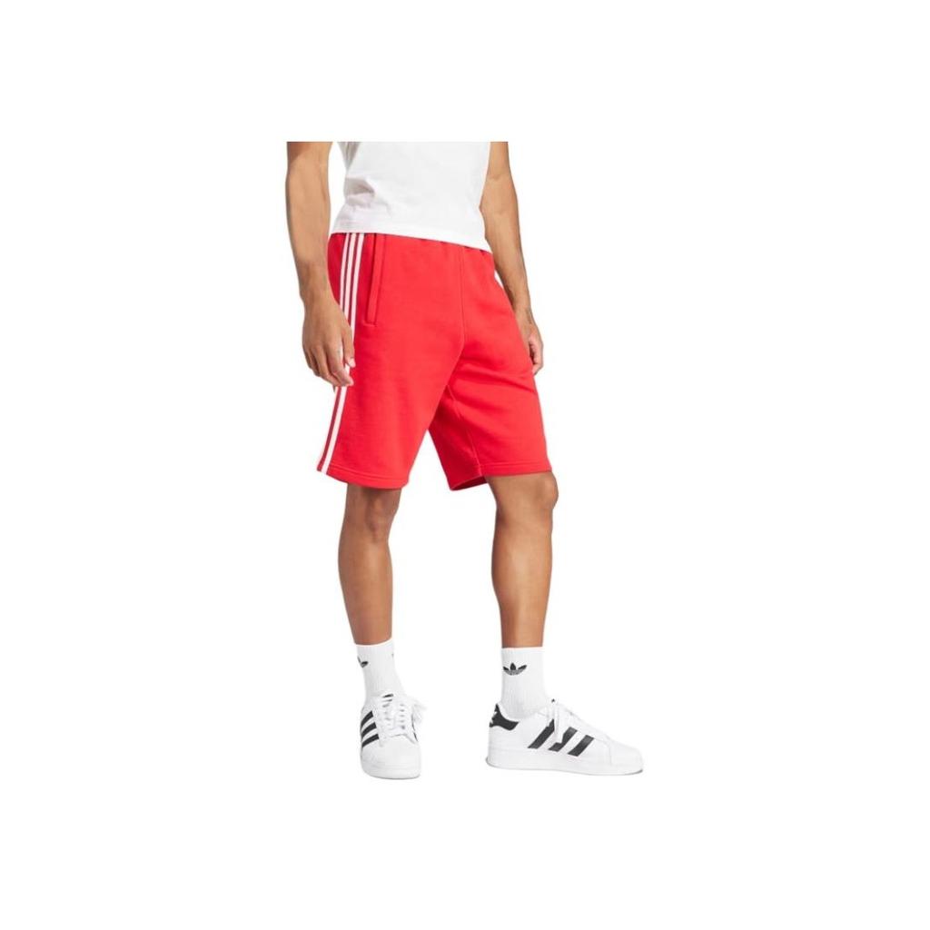 Adidas Originals Adicolor 3 Stripe Logo Print Relaxed Fit Shorts Men Shorts Red IM9425