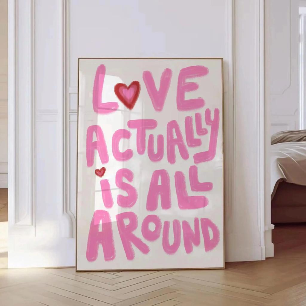 1pc Retro Trendy Aesthetic Poster Apartment Decor Typography Hand Written Quote Wall Art Digital Livingroom Dining Room Kitchen