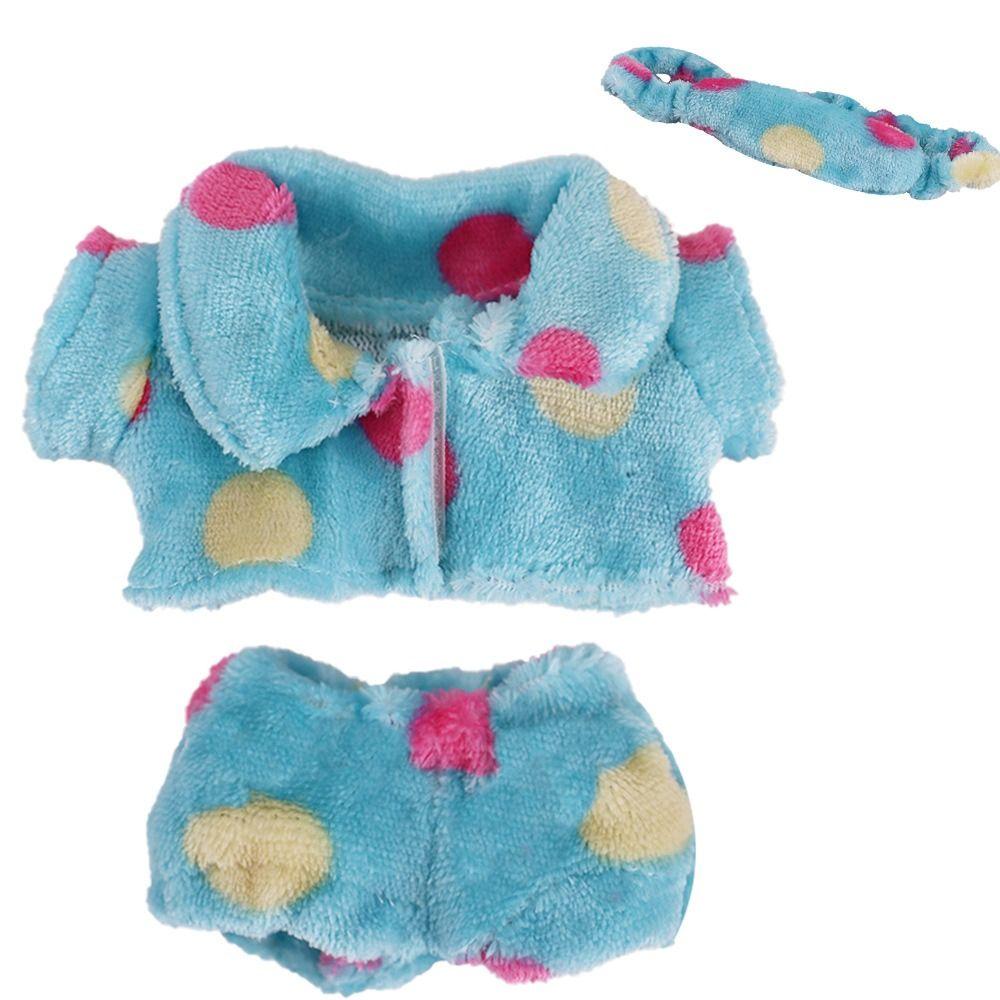 Košeľa Šortky Nášivka Oblečenie pre bábiky Doplnky pre bábiky 20cm Bábika Pyžamový oblek Po Rekvizity Kreslené zviera Hviezda Mini Blúzka Nohavice Set