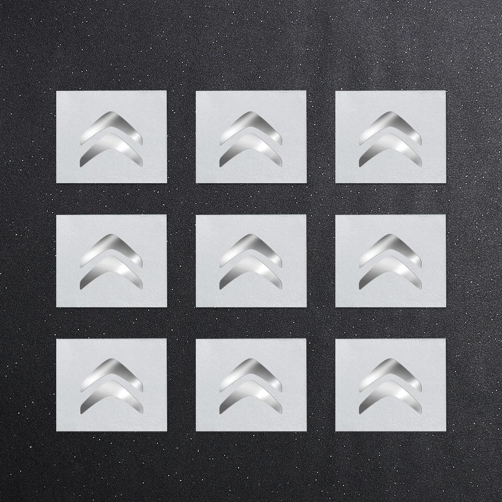 

10Pcs Car Styling 3D Creative Nickel Emblem Car Interior Stickers Accessories For Citroen C4 Picasso Xsara C5 Aircross Cactus C1