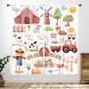Kids Farm Curtains,Cartoon Animals Cute Chicken Duck Milk Cow Pig Happy Farm Curtains Window Drapes for Bedroom Living Room