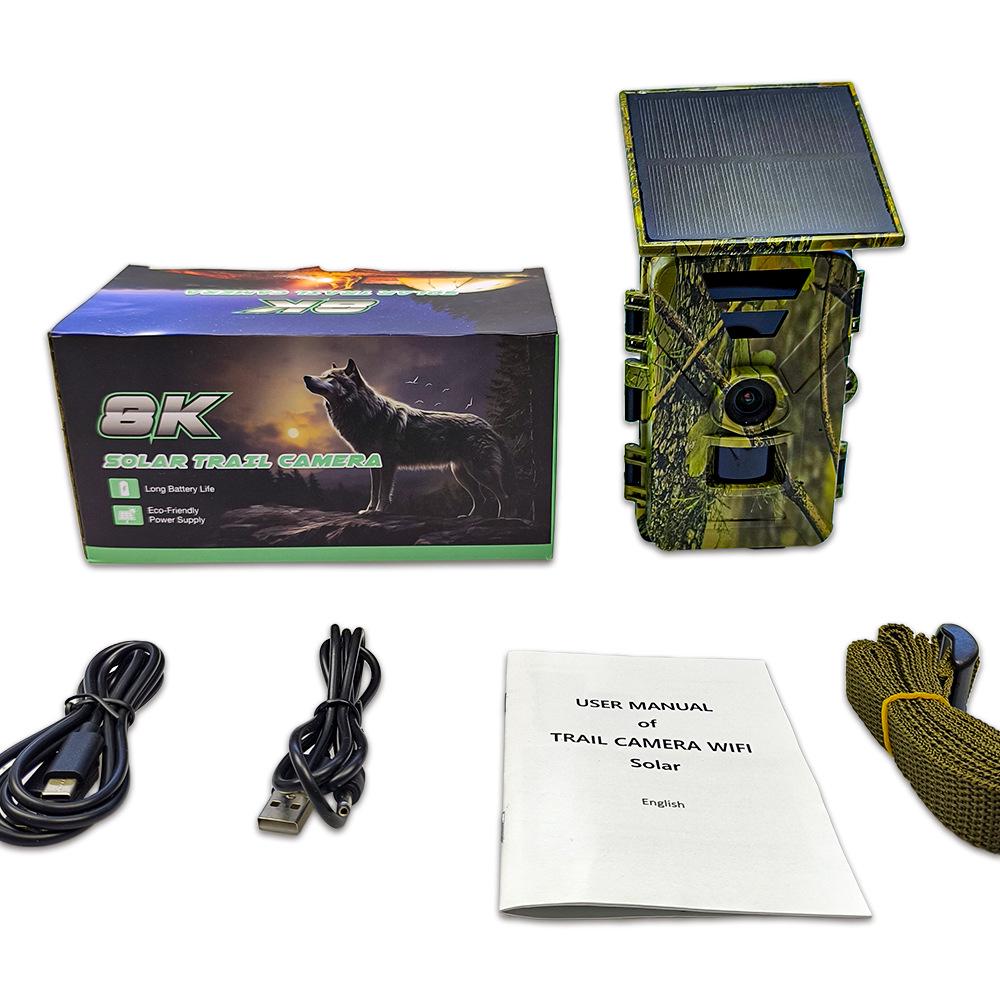 8K WiFi Trail Camera with 5200mAh Solar Battery & Infrared Capabilities