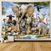 Forest Animal Tiger Decorative Tapestry Office Living Room Decor Home Wall Tapestry