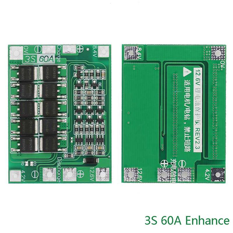 

3S 4S 40A 60A Li-Ion Lithium Battery Charger Protection Board 18650 Bms For Dril