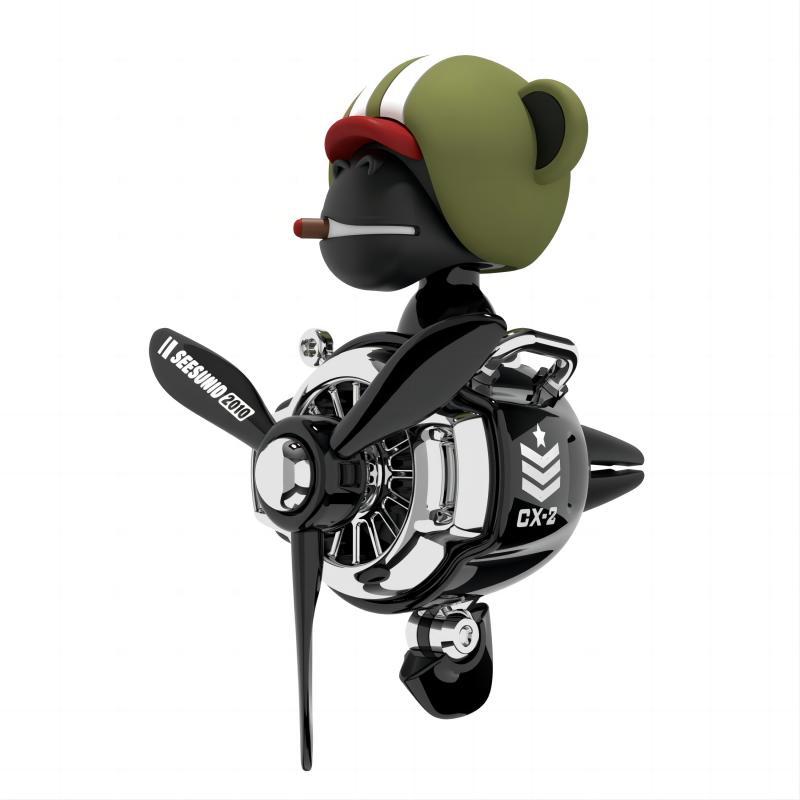 New style shaking head gorilla Pilot Car Air Freshener perfume Automobile Interior Perfume Clip Car Ornament Accessories