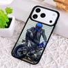 Motorcycle Man Shockproof Phone Case for iPhone 17 Air 16e 15 11 12 14 13 Pro Max Cover Coque