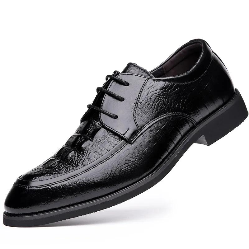 

Fashion Men s Cowhide Leather Shoes Men s Pointy Breathable Business Dress Leather Shoes Men s Shoes 38