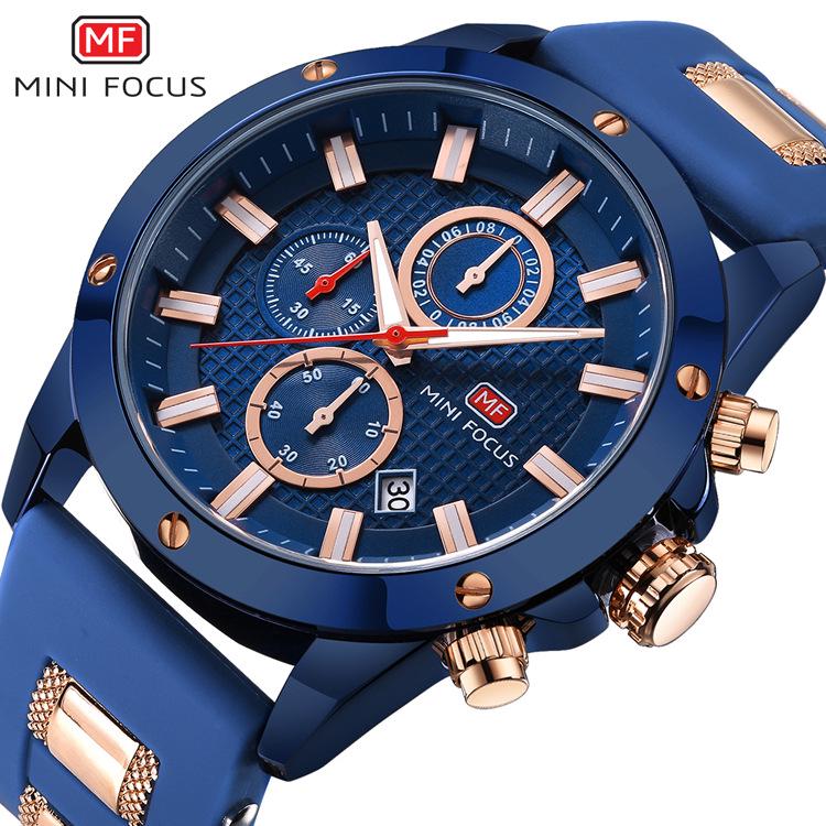 MINIFOCUS 0089G Men's Waterproof Luminous Quartz Sports Watch