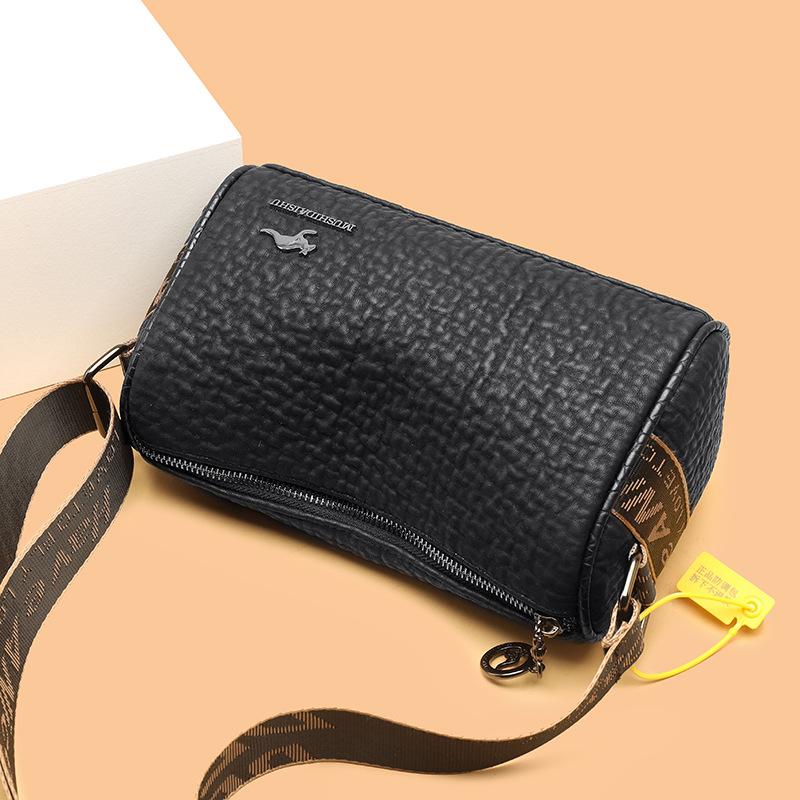 New trendy wide shoulder strap spring and summer women's shoulder bag versatile pen holder bag simple atmospheric oblique span bag