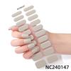 Hot Sell Custom Logo HEMA-Free Gel Polish Nail Stickers New Solid Color Styles Semi Cured Gel Nail Wraps 20 Gel Nail Strips
