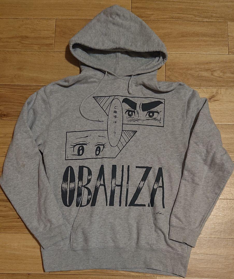

[USED] Mongolian Chops OBAHIZA Anime Graphic Hoodie, Gray