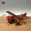 Handmade Wooded Air Plane Model Ornament Living Room Desktop Creative Decoration