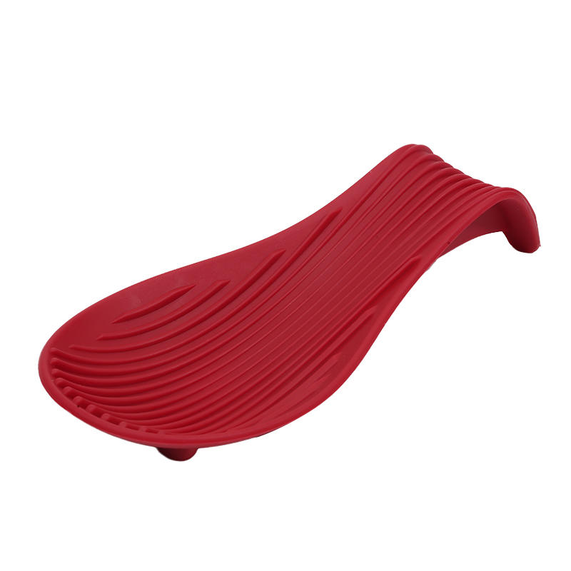 Silicone Spoon Holder Kitchen Spoon Rest Utensil Heat Resistant Storage Shelves Kitchen Cooking Tools Kitchen Accessories