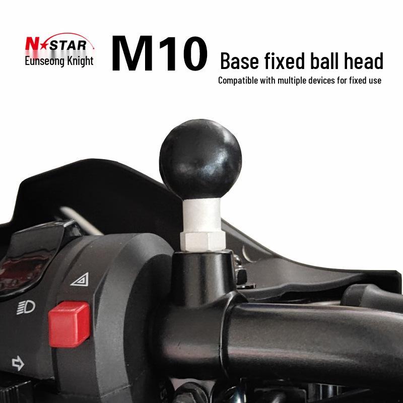 N-STAR Motorcycle Rearview Mirror Mount Phone Holder M10 Screw for Ninja 400 and Sportbikes