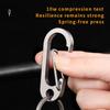 New Titanium Alloy Keychain Man Waist Mounted Creative Personality and Versatility Portable Bottle Opener Key Chain Ultra Light