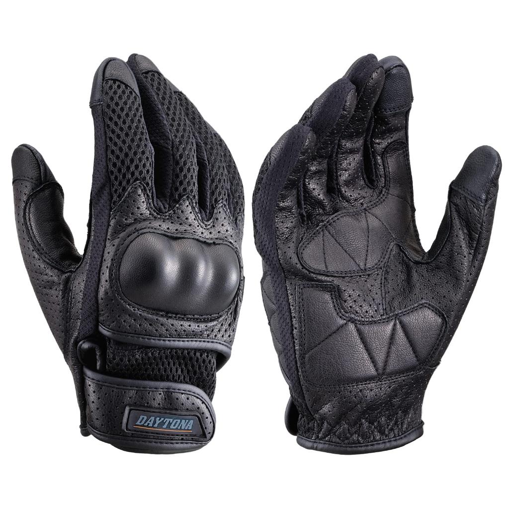 Daytona Motorcycle Leather Hard Smartphone Full Mesh Protector Gloves Size 32261 Gloves, Summer, Mesh, (Goat Leather), Protector, Compatible, DG-002,