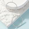 Simple Geometric Cold Style Round Fashion Versatile and Elegant Ladies Earrings