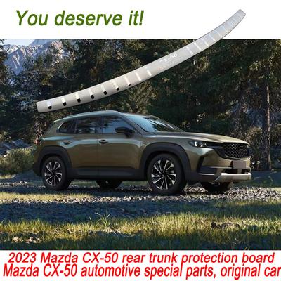 עבור מאזדה CX-50 CX50 CX 50 2023 תא המטען מגן פגוש אחורי אביזרי רכב מפלדת אל חלד שפשוף סף דלת