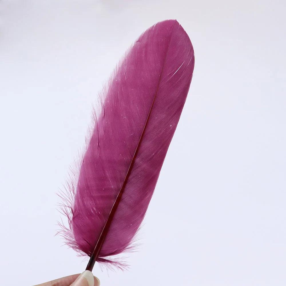 Premium White Swan Goose Feathers 15-20cm 50PCS/Lot 28 Colors for Jewelry Making Wedding Decor Crafts DIY Feather Accessories