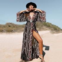 European & American Cotton Bikini Cover-Up: Beach Skirt Shawl