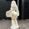 A 12cm ghost ornament, 3D printed white dress ghost decoration, funny Halloween indoor and outdoor decoration