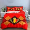 Set Biancheria da Letto Bandiera del Belgio Set Copripiumino Copripiumino Federe  (1 * Copripiumino 2 * Federe, senza piumino)