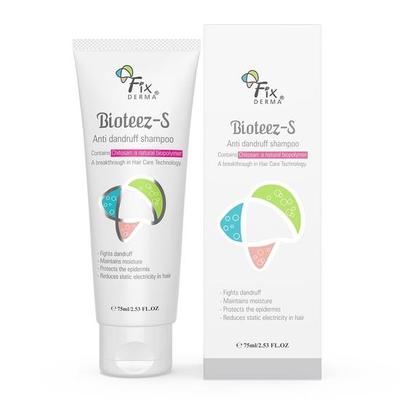 Fixderma Bioteez-S, Anti Dandruff Shampoo, Flaky Scalp Condition,Recurrent Dandruff, Sulphate & Paraben Free Formulation - 75ml