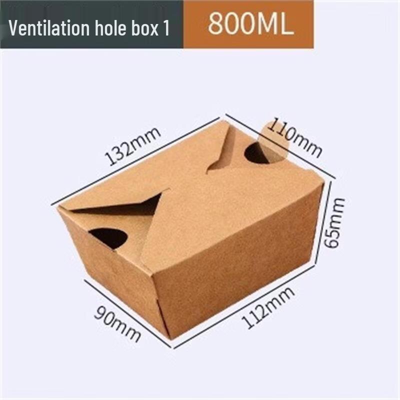 Penguin TuanTuan Disposable Kraft Paper Takeaway Food Containers
