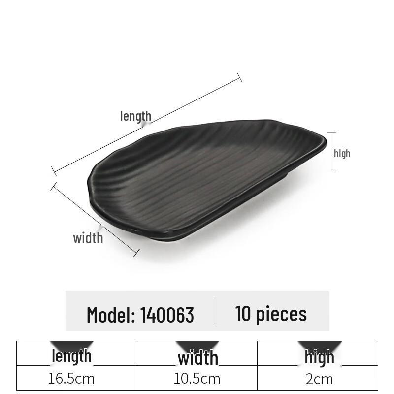 Japanese Style Melamine Appetizer Plate Pack of 10