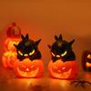 Spooky Eyeball Pumpkin Candle Holder Black Cat LED Pumpkin Light  Yard Decor