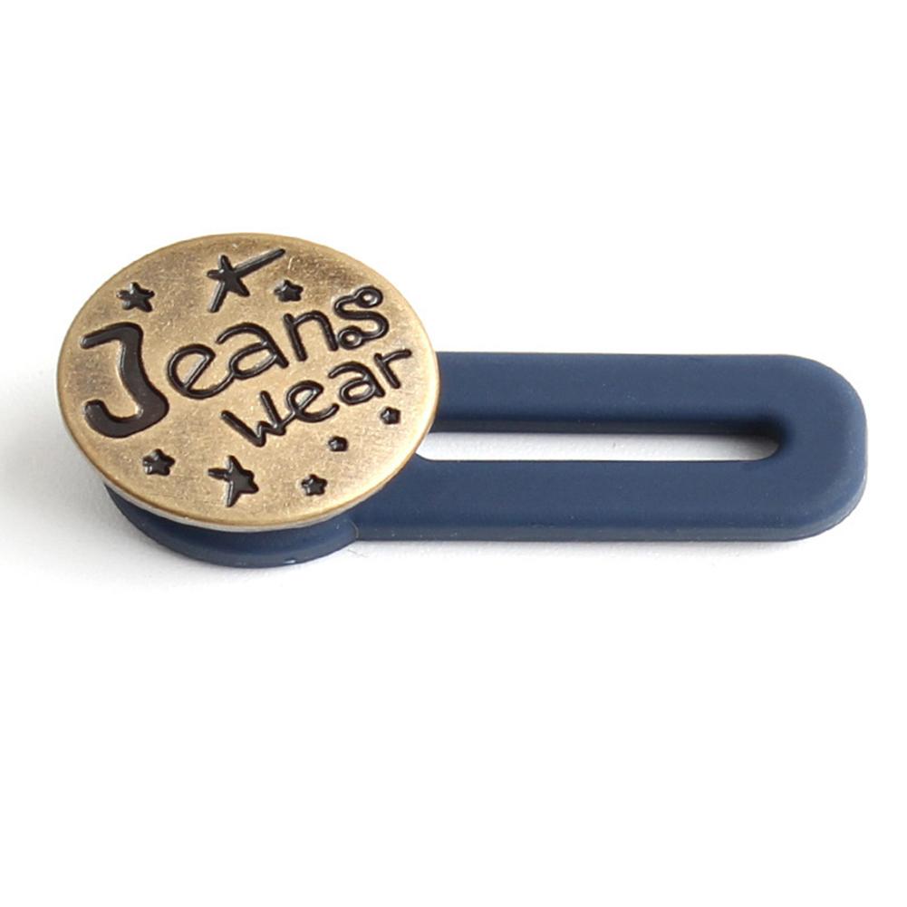 1-10PCS Metal Button Extender For Pants Jeans Free Sewing Adjustable Retractable Waist Extenders Button Waistband Expander