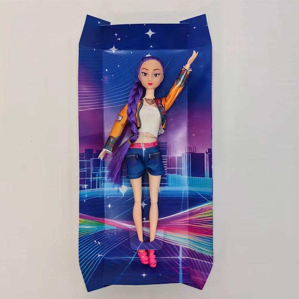 Demon Avcısı K-POP Kız Grubu Bebekleri: Müzikli Işıklı Peluş Figürler