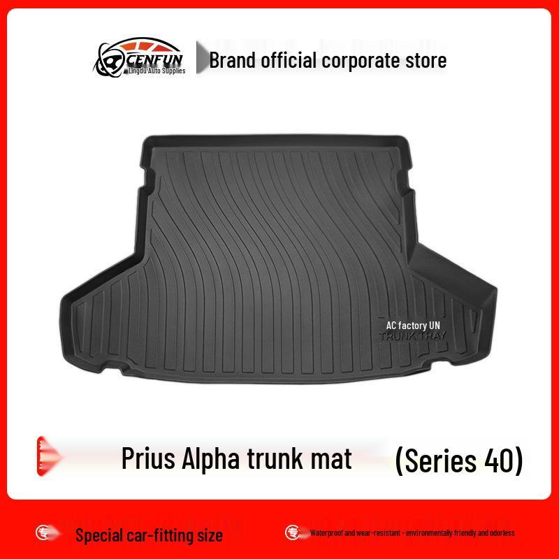 Compatible TPE Floor Mats & Trunk Mat for Toyota Prius 40/50/60 Series (Left & Right Hand Drive)